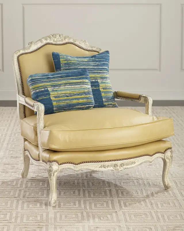 Old Hickory Tannery Garten Leather Bergere Chair