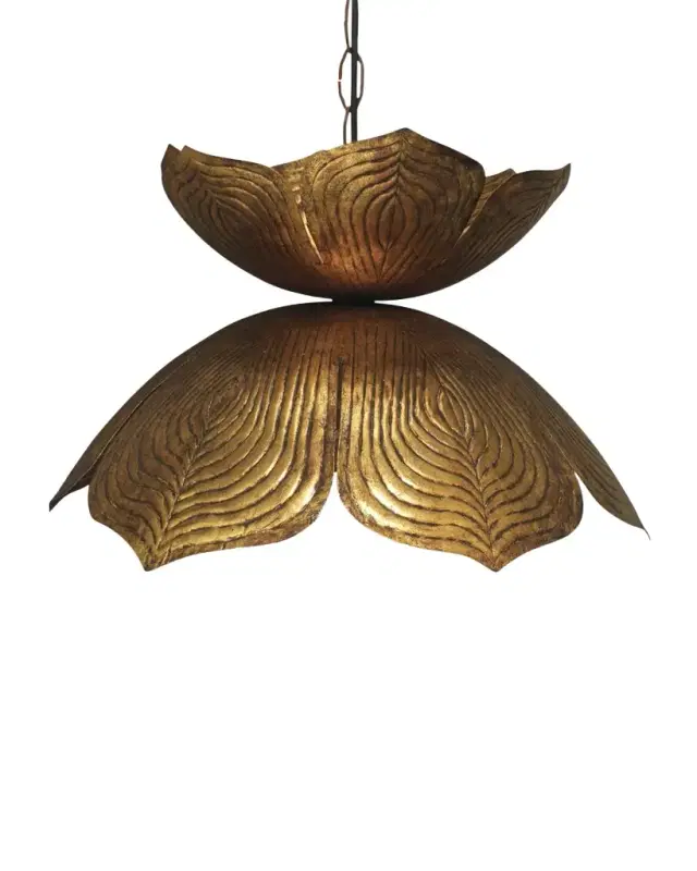 Large Flowering Lotus Pendant