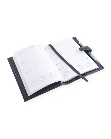Royce New York Monogrammed Executive Weekly Leather Calendar Planner, Personalized | Thumbnail 3