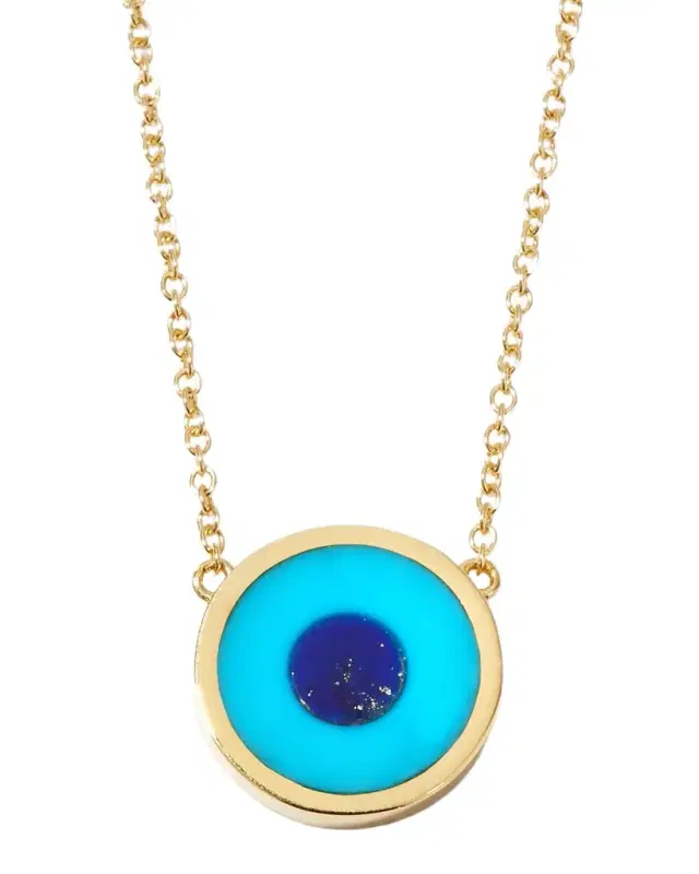 18k Mini Evil Eye Necklace
