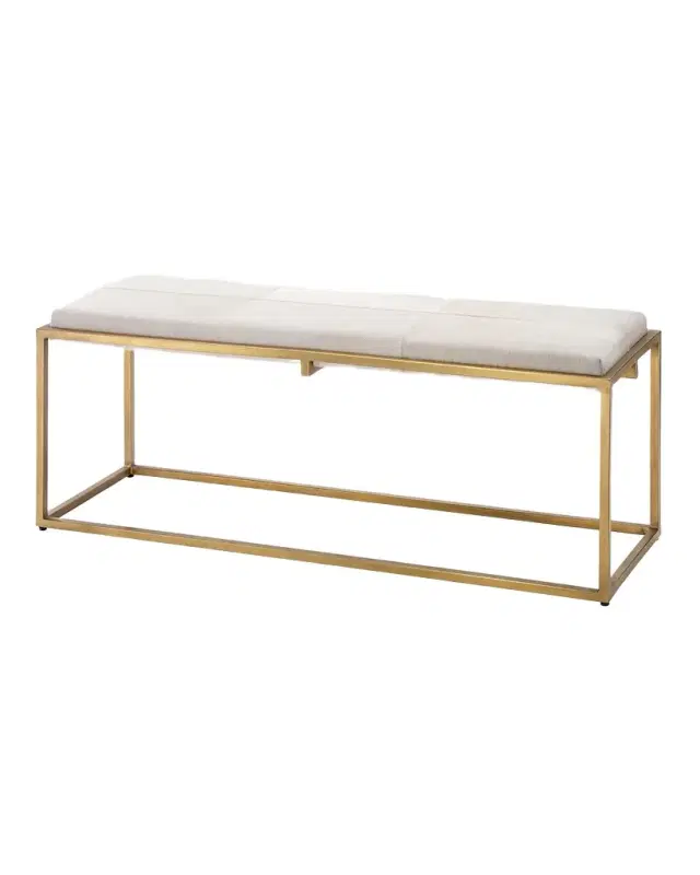 Jamie Young Shelby Hairhide Bench