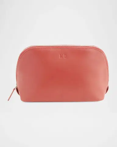 Royce New York Monogrammed Large Leather Cosmetic Bag | Thumbnail 2