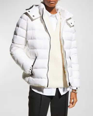 Moncler Bady Hooded Short Down Jacket | Thumbnail 3 Moncler Bady Hooded Short Down Jacket | Thumbnail 3