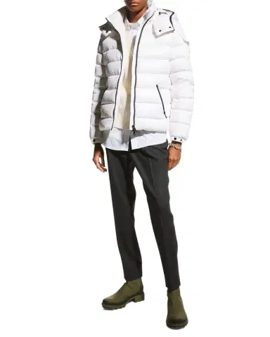 Moncler Bady Hooded Short Down Jacket | Thumbnail 1 Moncler Bady Hooded Short Down Jacket | Thumbnail 1