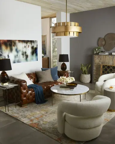 Interlude Home Targa Swivel Chair | Thumbnail 5