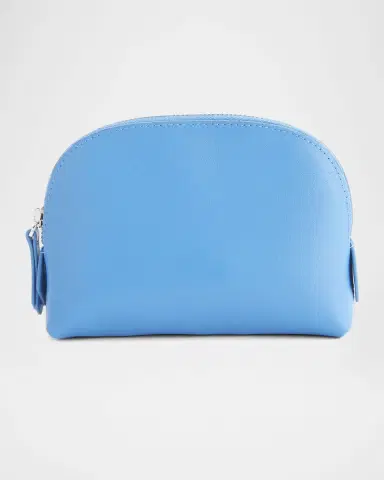 Royce New York Monogrammed Compact Leather Cosmetic Bag | Thumbnail 5