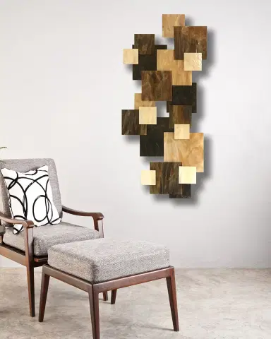 Karo Studios Cosmos Vertical Glass Wall Sculpture | Thumbnail 2