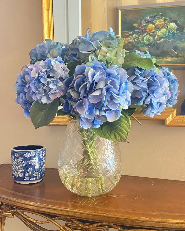 Winward Home Hydrangea Mix Faux Floral Arrangement in Vase