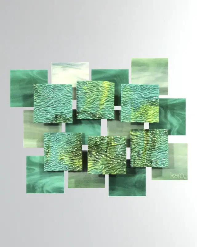 Karo Studios Coral Glass Wall Sculpture