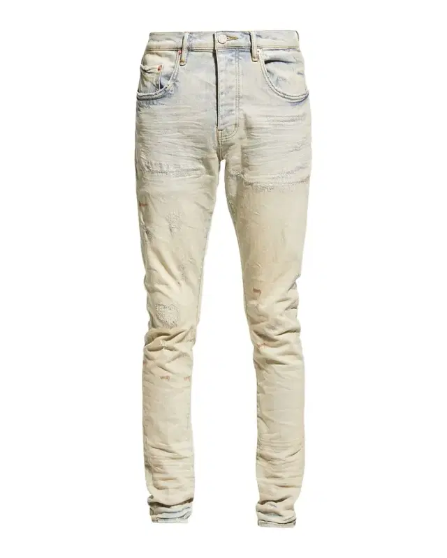Men 's P001 Superlight Oil Repair Skinny Jeans