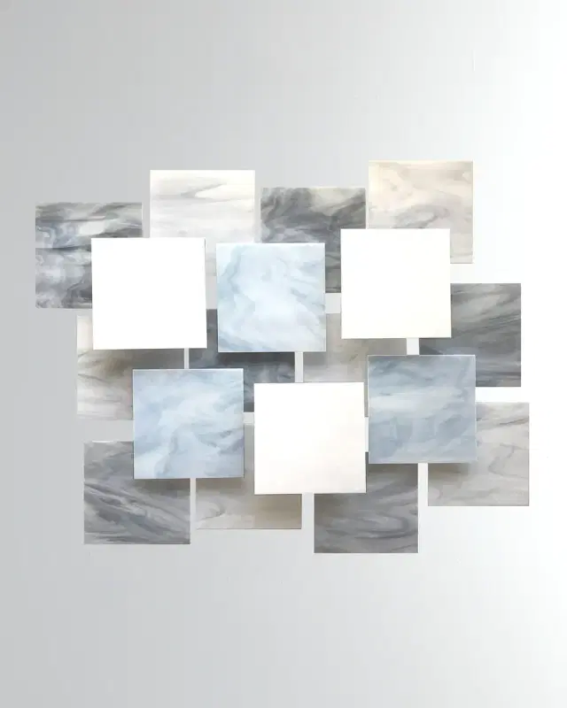 Karo Studios Glacial Glass Wall Sculpture