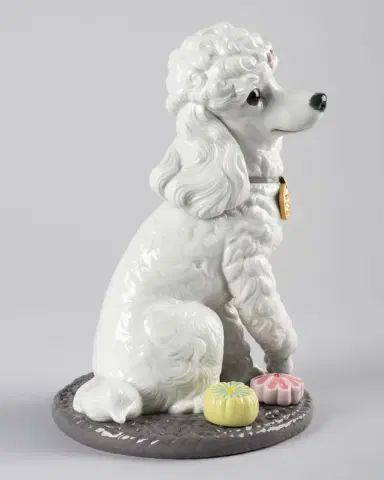 Lladro Poodle with Mochis Figurine | Thumbnail 2