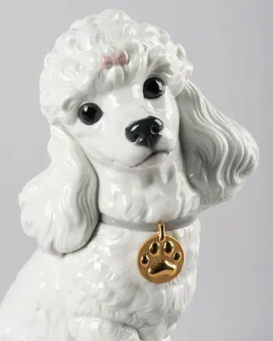 Lladro Poodle with Mochis Figurine | Thumbnail 4
