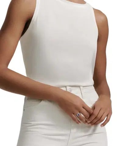 David Yurman Petite Chatelaine Pave Bezel Ring with Gemstone and Diamonds in Silver | Thumbnail 1 David Yurman Petite Chatelaine Pave Bezel Ring with Gemstone and Diamonds in Silver | Thumbnail 1