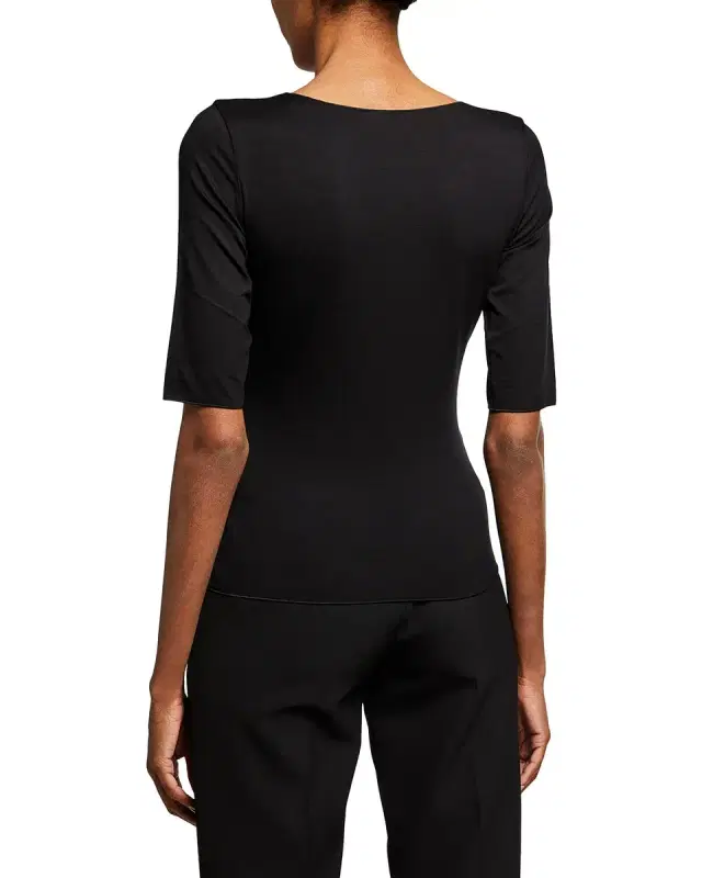 Half-Sleeve Jersey Top