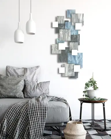 Karo Studios Glacial Vertical Glass Wall Sculpture | Thumbnail 2