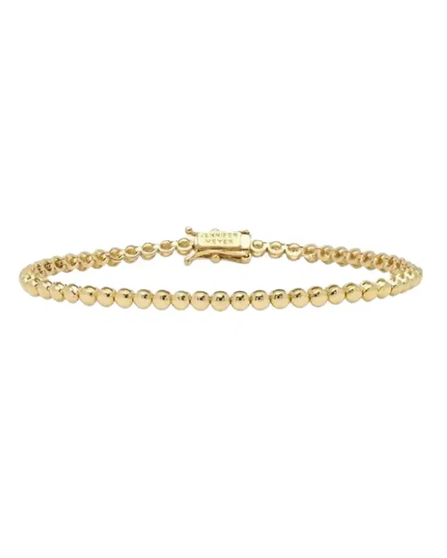 18k Mini Bezel Tennis Bracelet