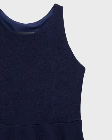 Un Deux Trois Girl's Textured Racerback Dress, Size -20 | Thumbnail 2