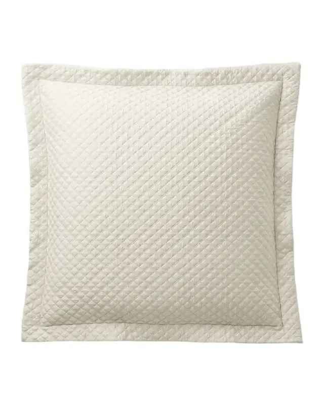 Ralph Lauren Home Quilted Sateen Argyle Pillow