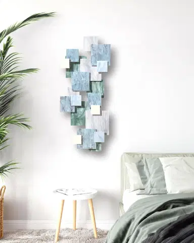 Karo Studios Tranquility Vertical Glass Wall Sculpture | Thumbnail 2