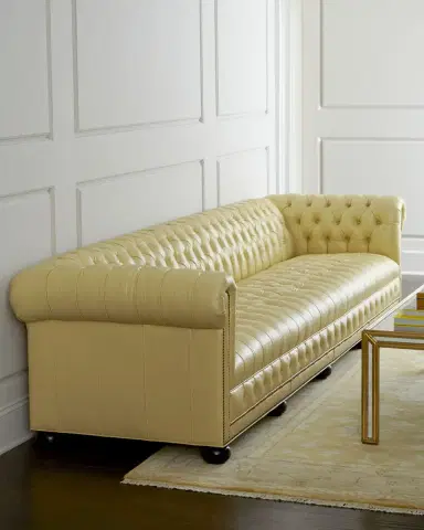 Old Hickory Tannery Zerenity Chesterfield Sofa 93" | Thumbnail 2
