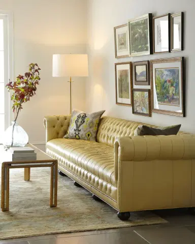 Old Hickory Tannery Zerenity Chesterfield Sofa 93" | Thumbnail 3