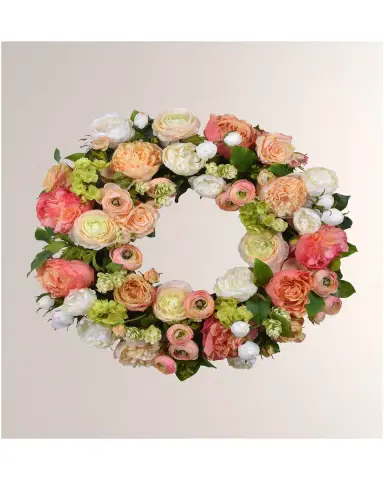 Winward Home Rose Ranunculus Wreath | Thumbnail 2