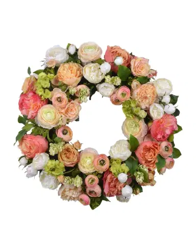Winward Home Rose Ranunculus Wreath | Thumbnail 1