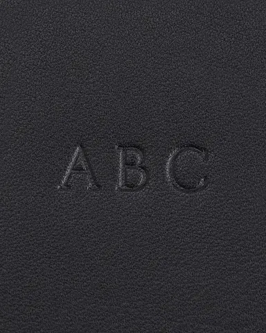 Royce New York Monogrammed Large Leather Cosmetic Bag | Thumbnail 2