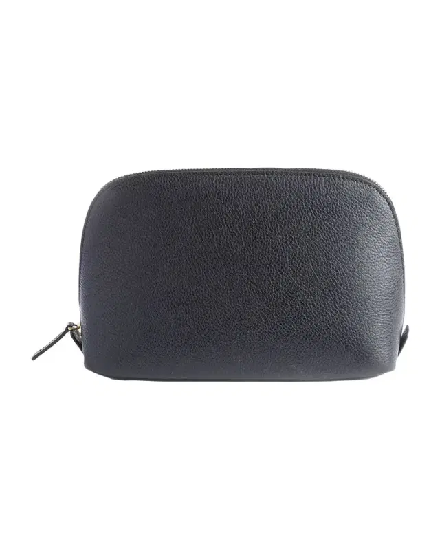 ROYCE New York Monogrammed Large Leather Cosmetic Bag