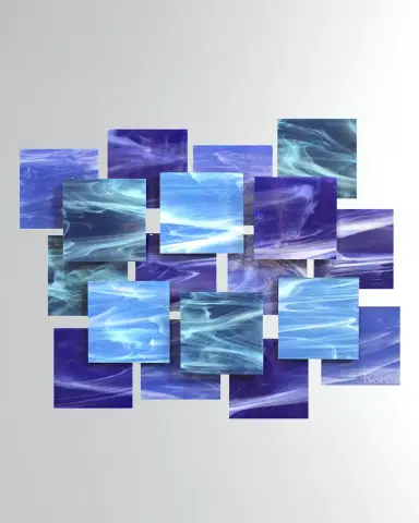 Karo Studios Cascade Glass Wall Sculpture | Thumbnail 1