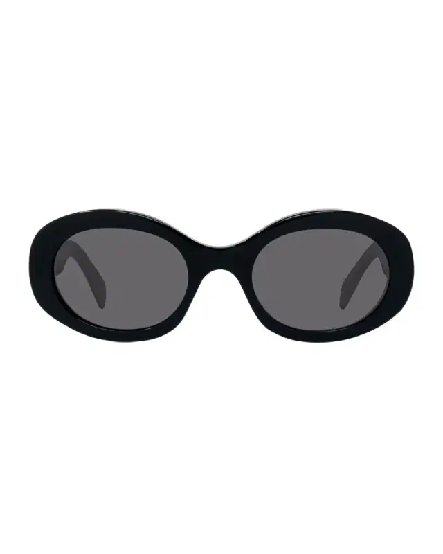 Celine Triomphe Logo Oval Acetate Sunglasses