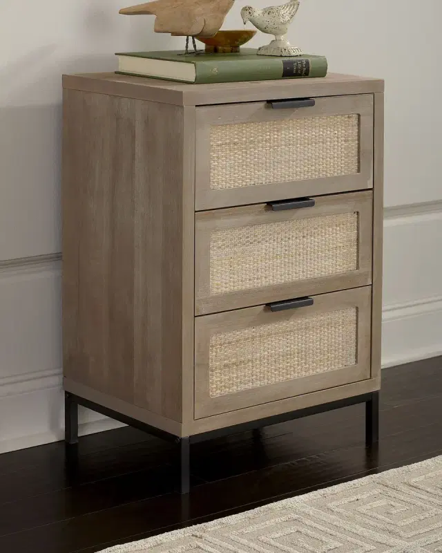 Jamie Young Reed 3-Drawer Side Table