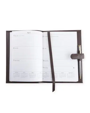 Royce New York Monogrammed Executive Weekly Leather Calendar Planner, Personalized | Thumbnail 2 Royce New York Monogrammed Executive Weekly Leather Calendar Planner, Personalized | Thumbnail 2
