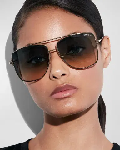 Tom Ford Reggie Metal Aviator Sunglasses | Thumbnail 2 Tom Ford Reggie Metal Aviator Sunglasses | Thumbnail 2