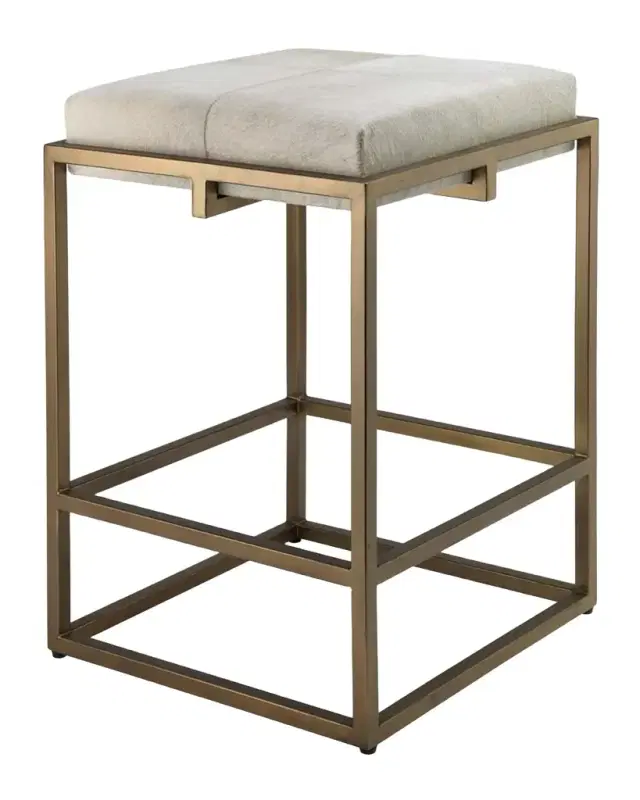 Jamie Young Shelby Hair-Hide Counter Stool