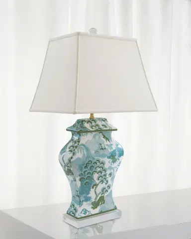 Port 68 Canton Celadon Lamp, 33"T | Thumbnail 2 Port 68 Canton Celadon Lamp, 33"T | Thumbnail 2