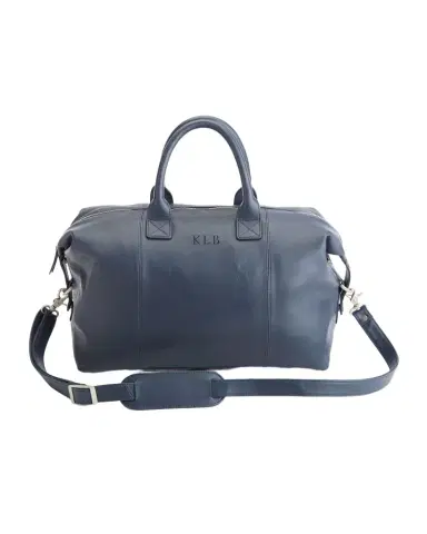 ROYCE New York Monogrammed Leather Overnight Duffel Bag | Thumbnail 1 ROYCE New York Monogrammed Leather Overnight Duffel Bag | Thumbnail 1