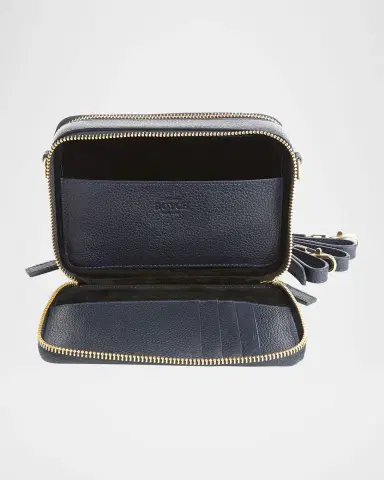 Royce New York Monogrammed Leather Crossbody Bag, Personalized | Thumbnail 3
