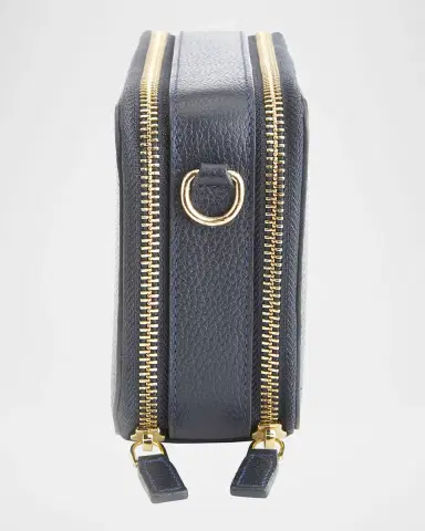 Royce New York Monogrammed Leather Crossbody Bag, Personalized | Thumbnail 5