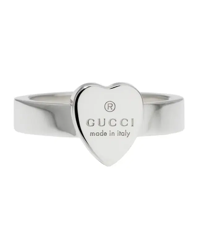 Engraved Heart Trademark Ring