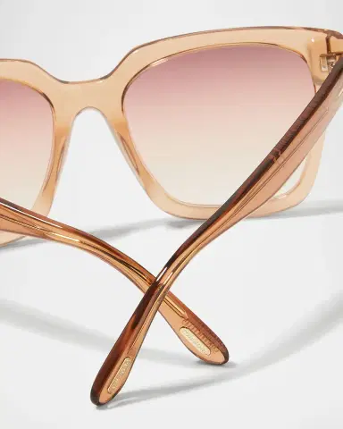 TOM FORD Selby Square Acetate Sunglasses | Thumbnail 4