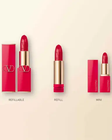 Valentino Garavani Rosso Matte Valentino Refillable Lipstick | Thumbnail 4