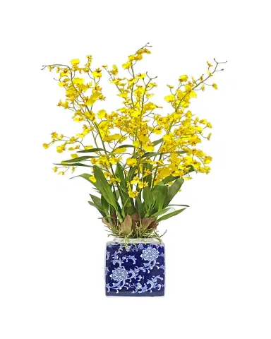 Winward Home Oncidium Orchid Faux Floral Arrangement in Pot | Thumbnail 2