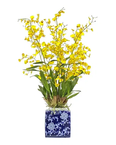 Winward Home Oncidium Orchid Faux Floral Arrangement in Pot | Thumbnail 1