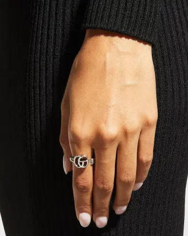 Gucci GG Marmont Key Sterling Silver Ring | Thumbnail 2