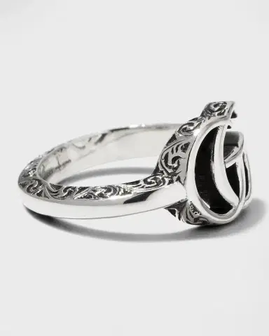 Gucci GG Marmont Key Sterling Silver Ring | Thumbnail 4