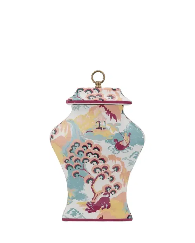Madcap Cottage Canton Jar in Coral