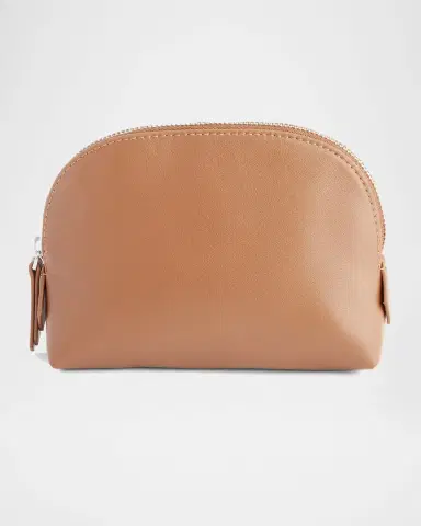 Royce New York Monogrammed Compact Leather Cosmetic Bag | Thumbnail 5