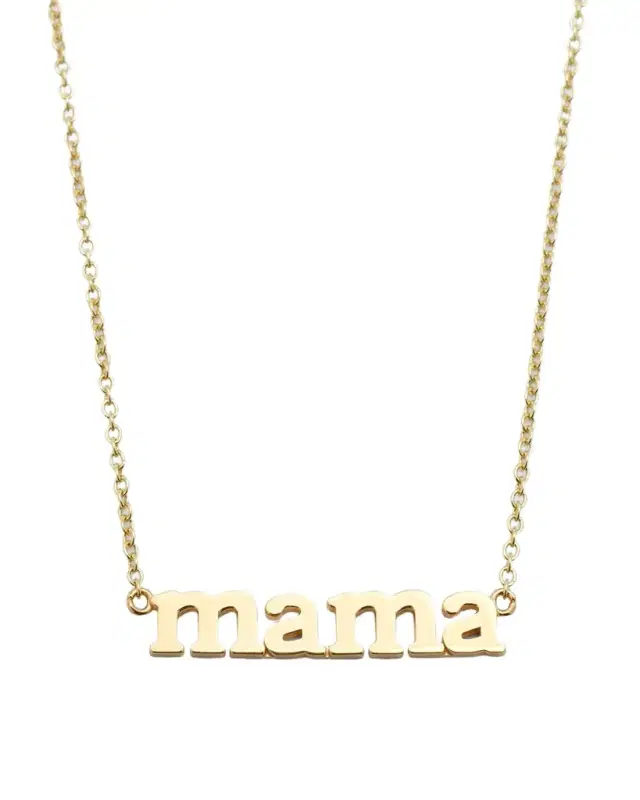 18k Mama Pendant Necklace